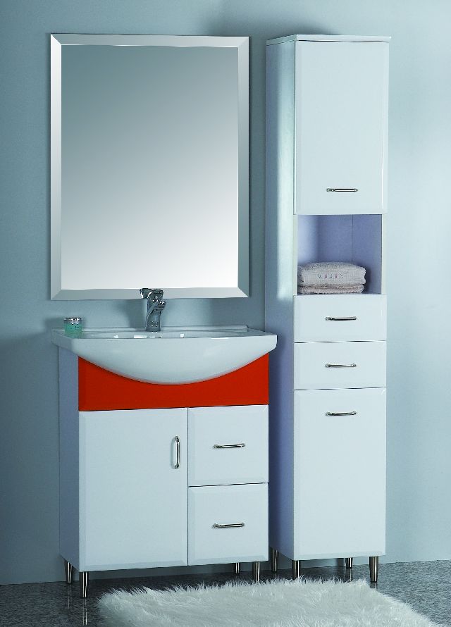 MOBILE PER BAGNO cm. L.70 H.88 P.46 SPECCHIO E MOBILE come da foto
