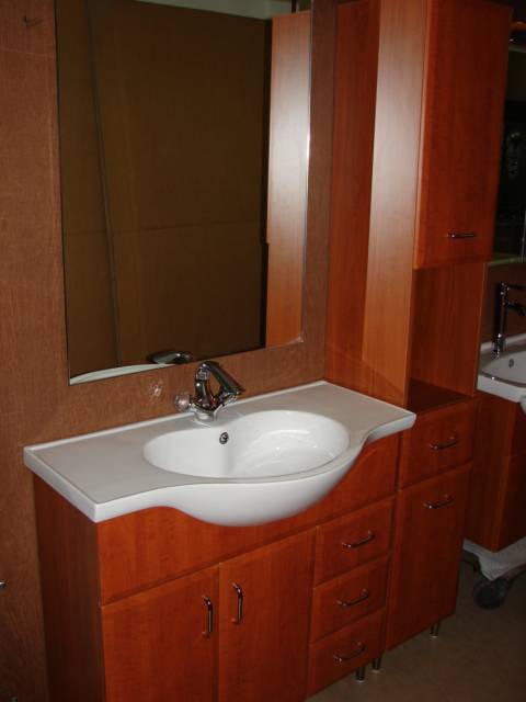 MOBILE PER BAGNO cm. L.90 H.88 P.46 SPECCHIO E MOBILE COME DA FOTO
