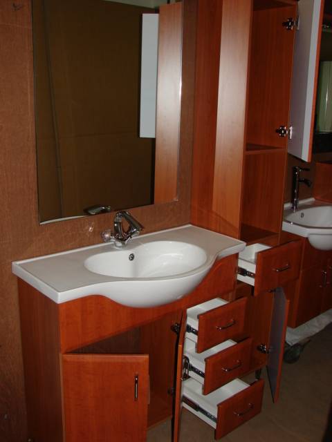 MOBILE PER BAGNO cm. L.90 H.88 P.46 SPECCHIO E MOBILE COME DA FOTO