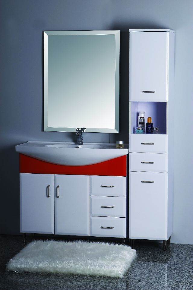 MOBILE PER BAGNO cm. L.100 H.88 P. 47 SPECCHIO E MOBILE come da foto