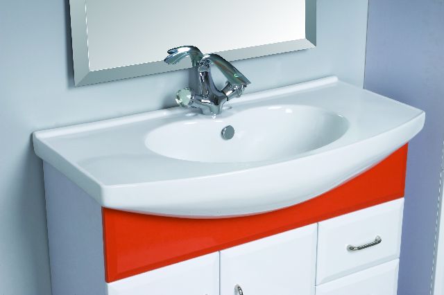 MOBILE PER BAGNO cm. L.100 H.88 P. 47 SPECCHIO E MOBILE come da foto
