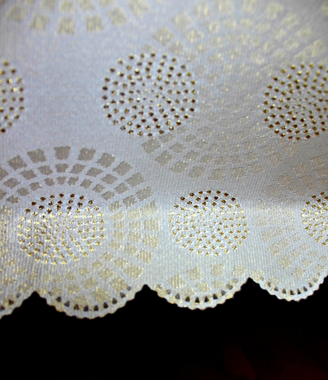 TOVAGLIA NATALIZIA ORO CM.160X160 POLIESTERE