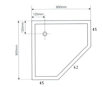 BOX DOCCIA COMPLETO DI BASAMENTO CM.90X90 H.208 VEDI FOTO