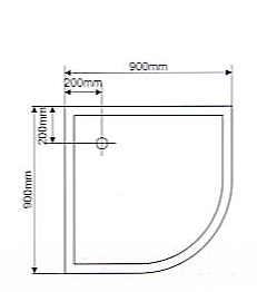 BOX DOCCIA COMPLETO DI BASAMENTO CM.90X90 H.195 VEDI FOTO