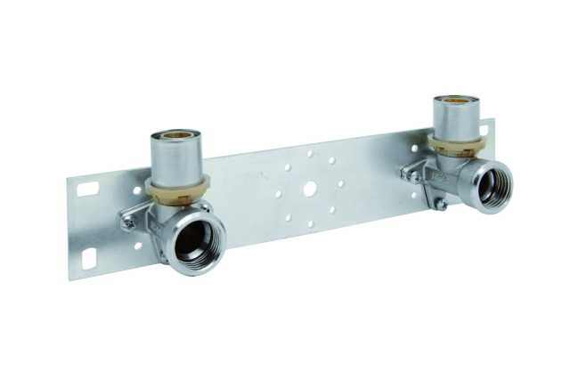 Raccordo a pressare multipinza TH-H-U  kit per  staffaggio a muro