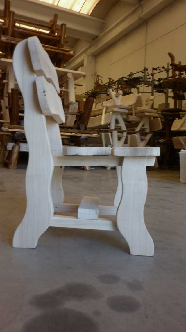 SEDIE IN LEGNO MASSICCIO DA VERNICIARE SECONDO I VOSTRI GUSTI