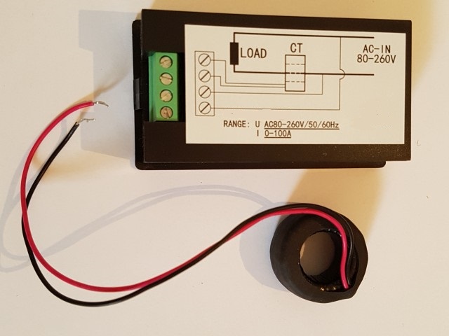 RILEVATORE CONSUMI MULTIFUNZIONE AC 220V