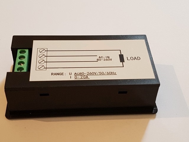 RILEVATORE CONSUMI MULTIFUNZIONE AC 220V