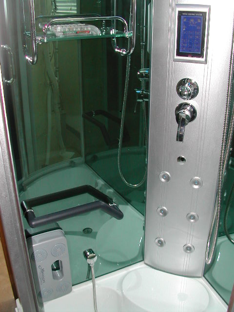 DOCCIA IDROMASSAGGIO BAGNO TURCO (SAUNA) CM. 120X85 H. 215