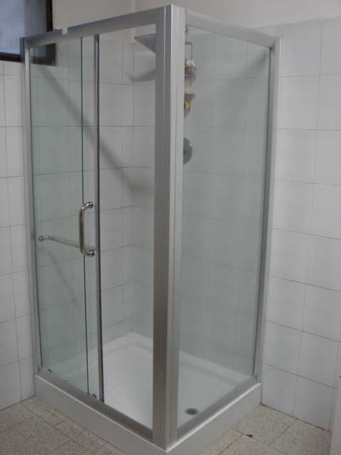 BOX DOCCIA COMPLETO DI BASAMENTO CM.100X80 H.180