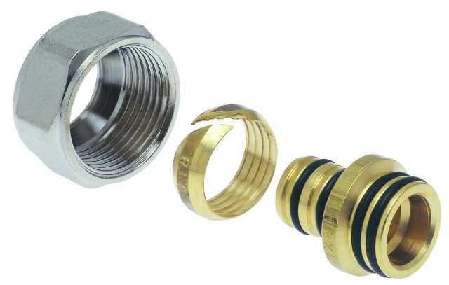 RACCORDO PER TUBO PLASTICO PEX E MULTISTRATO filetto 1/2"