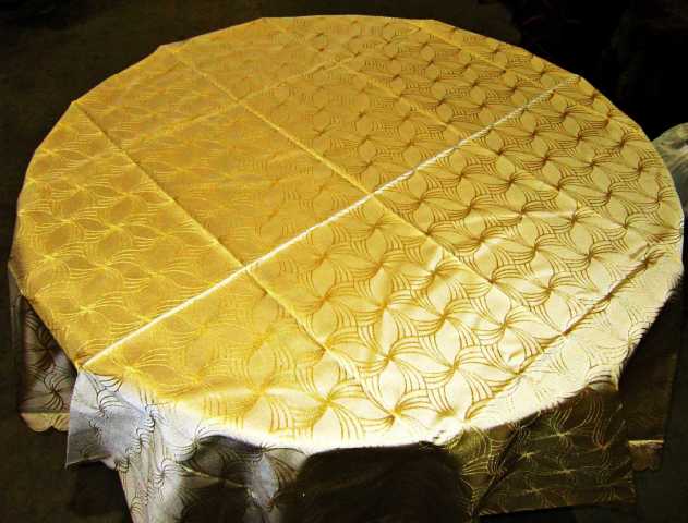 TOVAGLIA NATALIZIA ORO CM.160X220 POLIESTERE