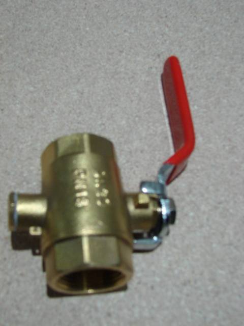 RUBINETTO A SFERA CON SISTEMA PER SONDA DN.20 - 3/4"