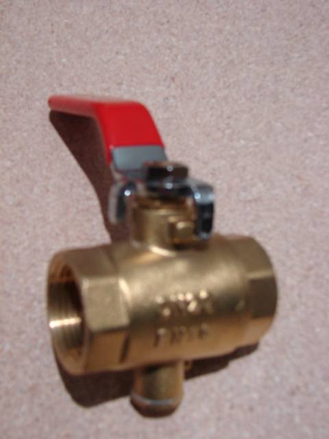RUBINETTO A SFERA CON SISTEMA PER SONDA DN.20 - 3/4"