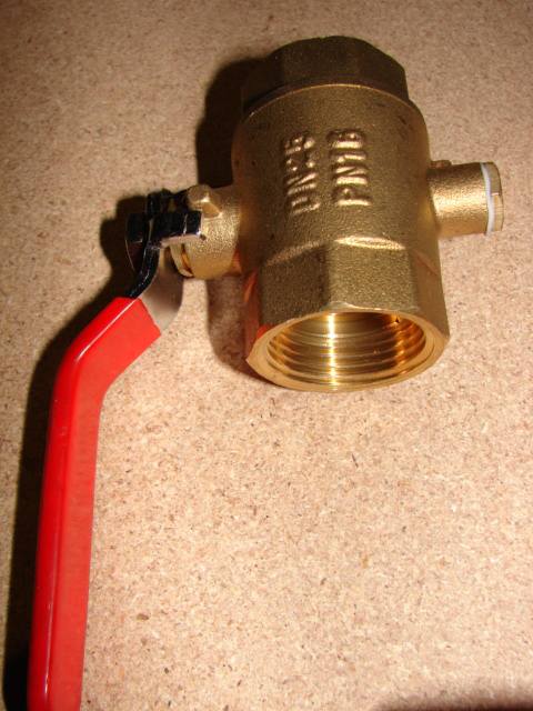 RUBINETTO A SFERA CON SISTEMA PER SONDA DN.25 - 1"