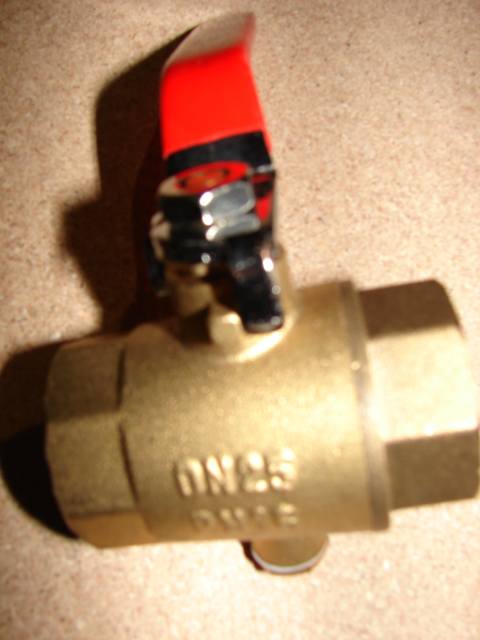 RUBINETTO A SFERA CON SISTEMA PER SONDA DN.25 - 1"