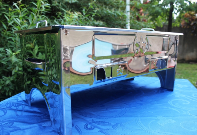 BARBECUE IN ACCIAIO INOX PORTATILE IDEALE PER CAMPEGGIO