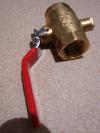 RUBINETTO A SFERA CON SISTEMA PER SONDA DN.20 - 3/4"