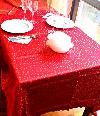 TOVAGLIA NATALIZIA ROSSA CM.160X220 POLIESTERE
