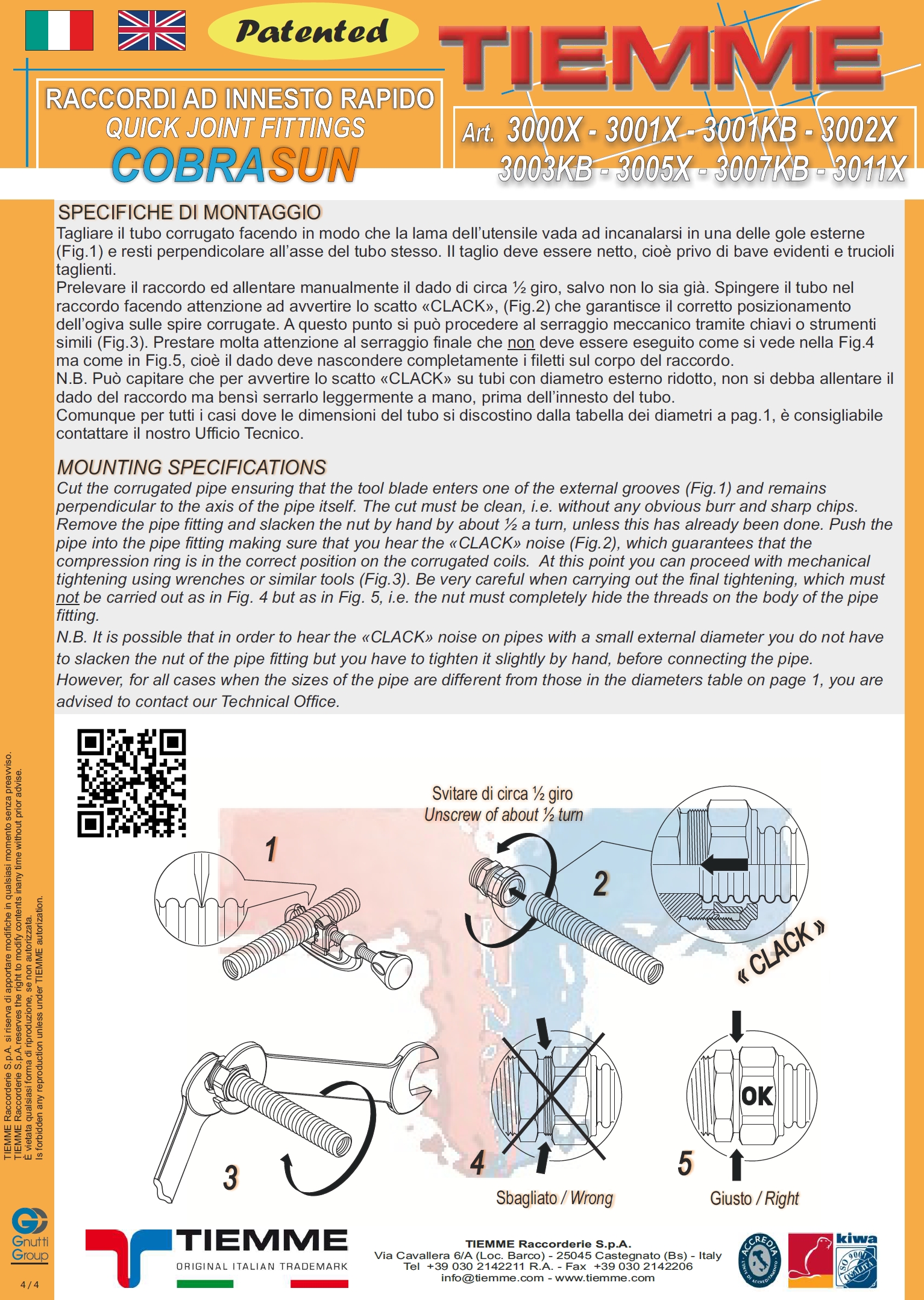 Caleffi 447016 Raccordo Meccanico, Monoblocco Per Tubo In Rame A Tenuta O-Ring 23 P.1,5 - 16